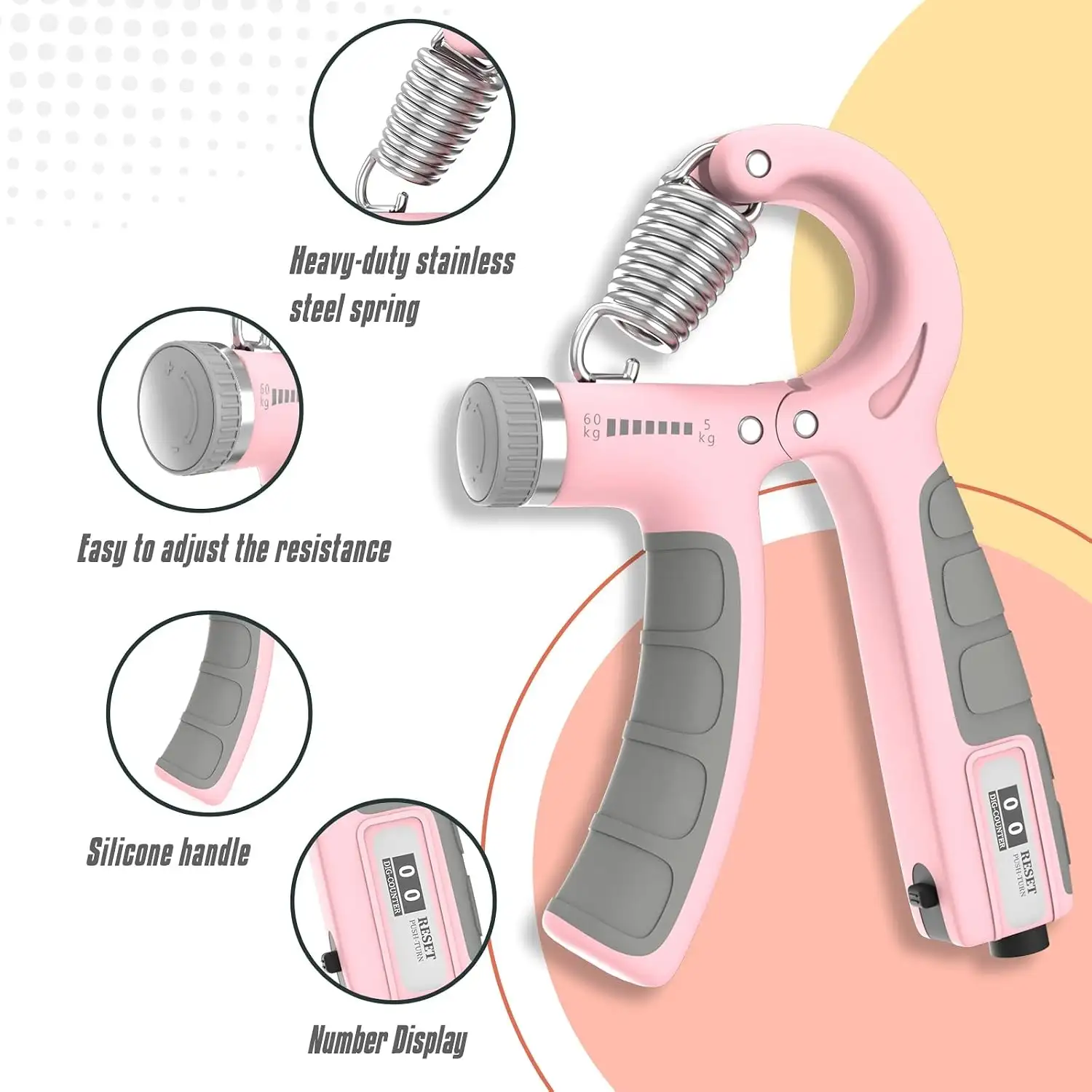 Adjustable Counting Hand Grip